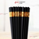 Bộ 10 đũa mạ vàng