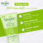 Sữa Rửa Mặt Simple Giúp Da Sạch Thoáng 150ml Kind To Skin Refreshing Facial Wash Gel