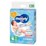 Bỉm tã dán Moony size S, 84 miếng (4-8kg)