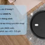 Robot hút bụi lau nhà Xiaomi Vacuum E5 - Đen