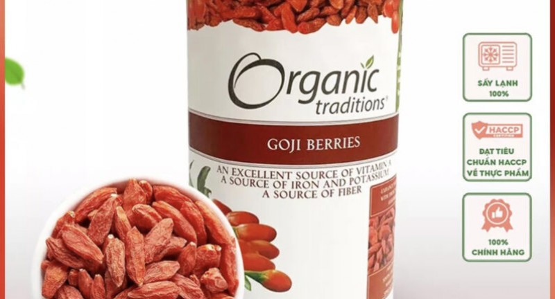 Kỷ tử hữu cơ sấy khô Organic