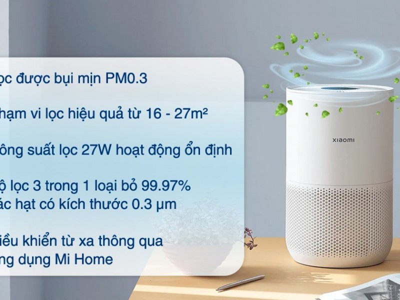 Máy lọc không khí Xiaomi Smart Air Purifier 4 compact EU (BHR5860EU) 27W