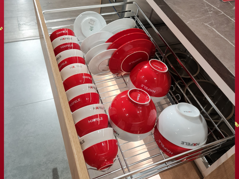 Rổ Đựng Chén Đĩa Cappella 700mm Hafele