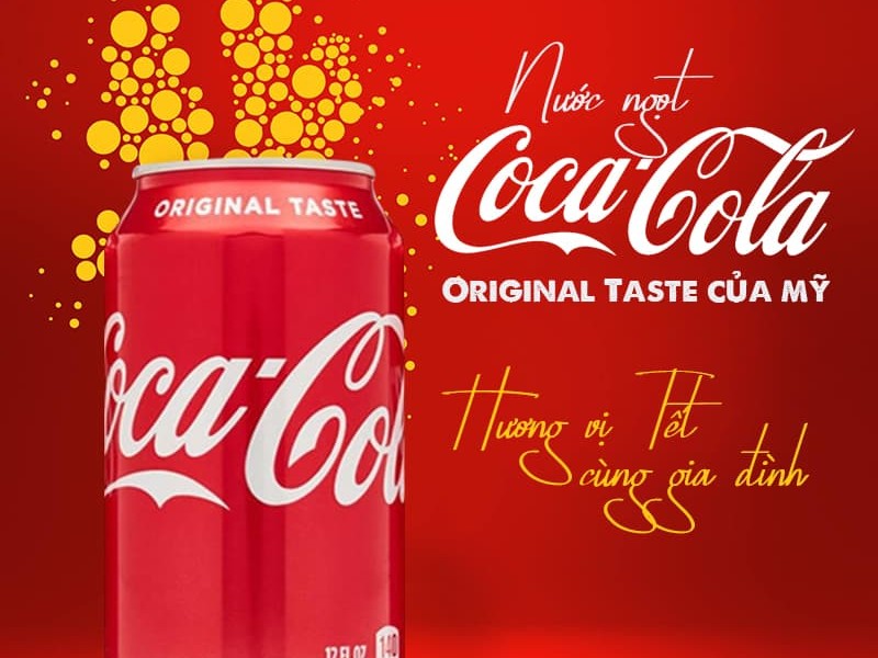 Thùng 24 lon nước ngọt Coca Cola vị nguyên bản 320ML