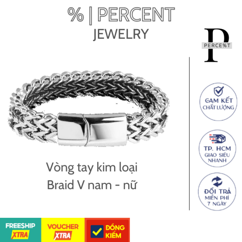 VÒNG TAY KIM LOẠI NAM, NỮ BRAID V