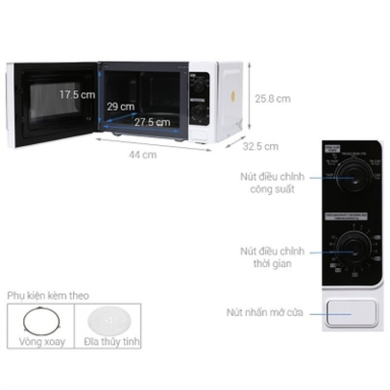 Lò vi sóng Toshiba 20 lít ER-SM20(W1)VN