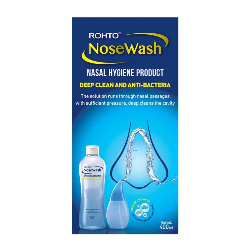 Dung dịch rửa mũi Nose Wash 400 ml (chai + dụng cụ)