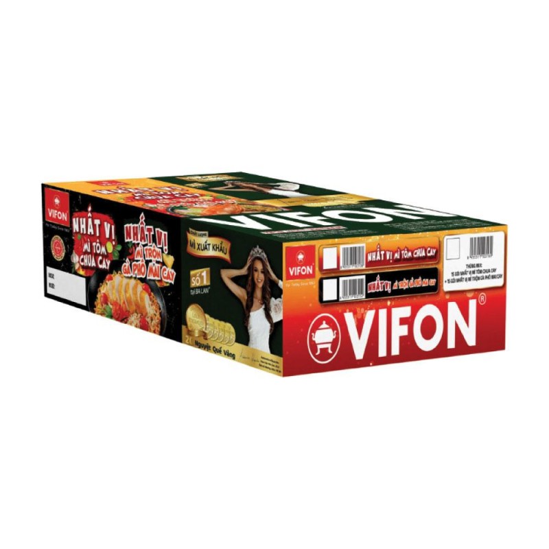 Mì trộn Vifon Nhất Vị gà phô mai cay gói 30 x 80g
