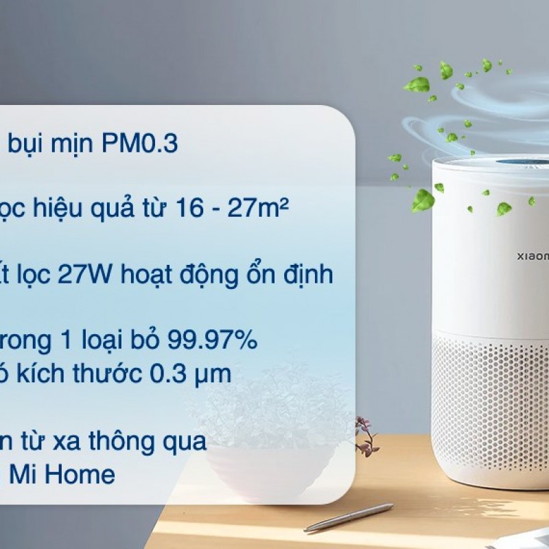 Máy lọc không khí Xiaomi Smart Air Purifier 4 compact EU (BHR5860EU) 27W