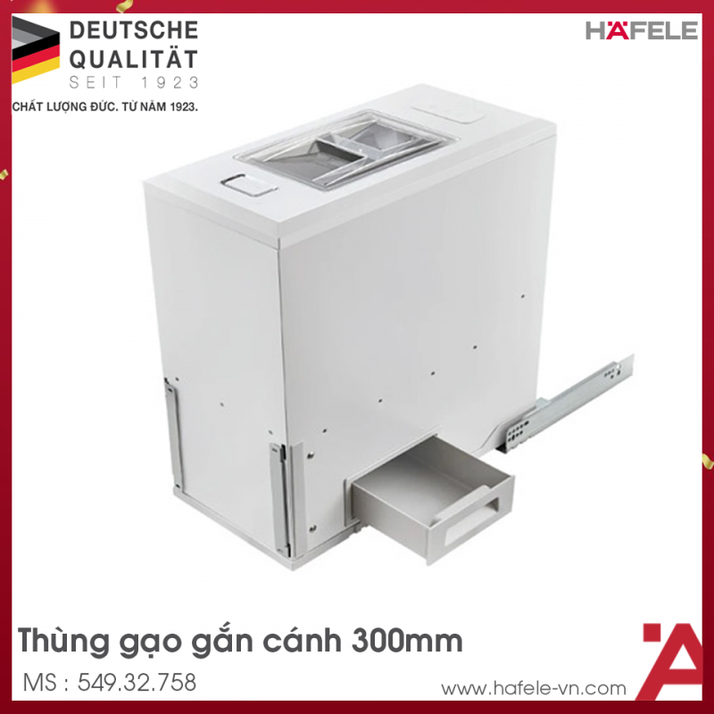 Thùng Đựng Gạo Gắn Cánh Spinto Hafele 